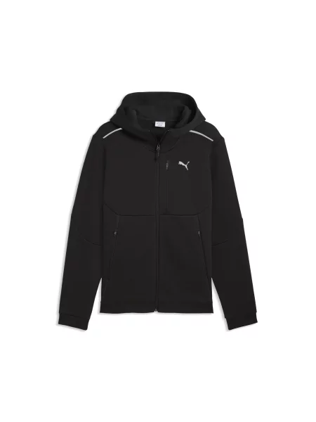Rozpinana bluza PUMATECH z kapturem Akcesoria S czarny