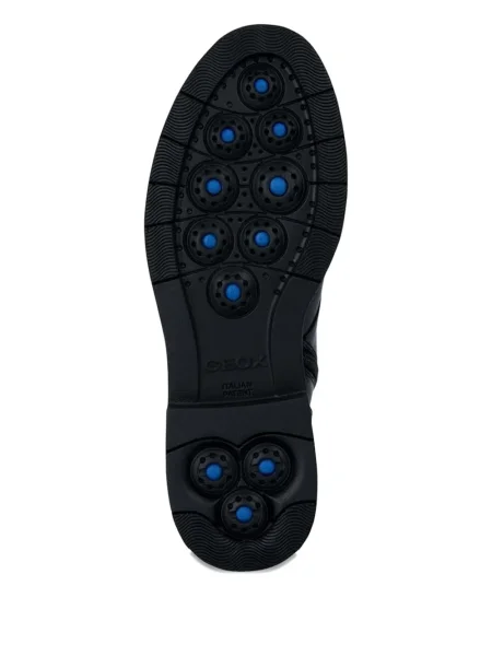 Botine Geox cu șireturi din dantelă negru