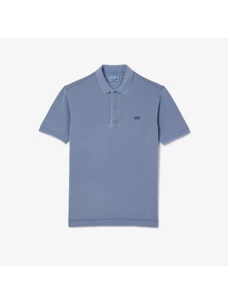 Lacoste Koszulka Polo Classic Fit Z Bawełny Piqué niebieska