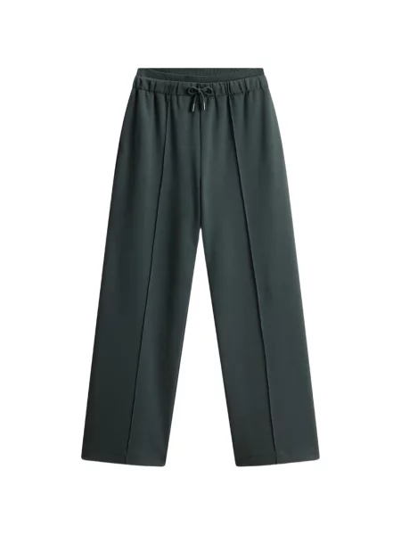 Pantaloni Woolrich cu broderie alergare cu cordon verde