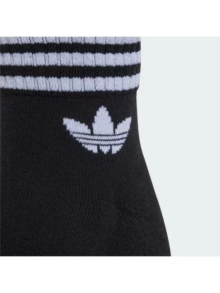 Pruhované zkrácené ponožky Adidas Originals černé