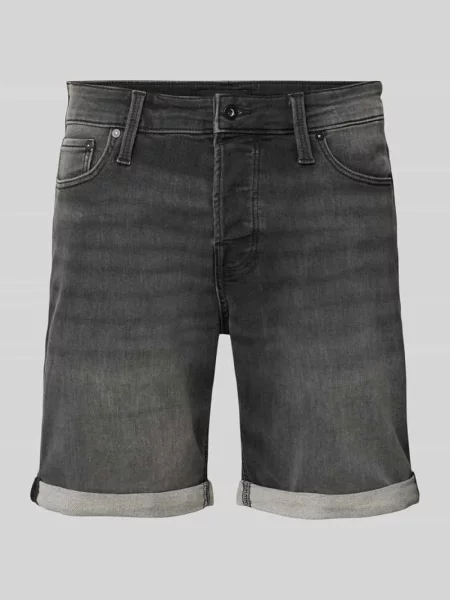Szorty jeansowe o kroju regular fit z brzegiem model RICK' Jack & Jones