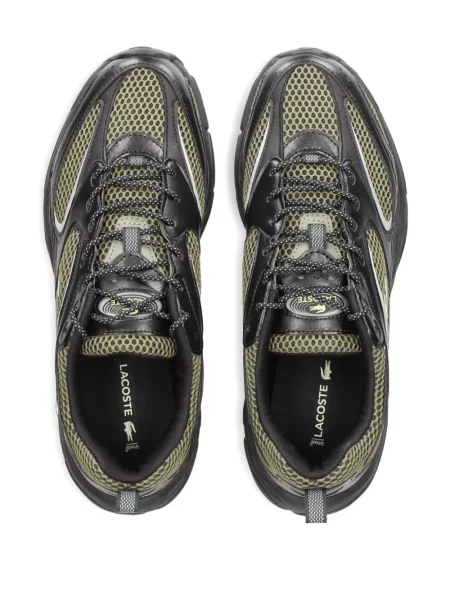 Sneakerși Lacoste plasă negru