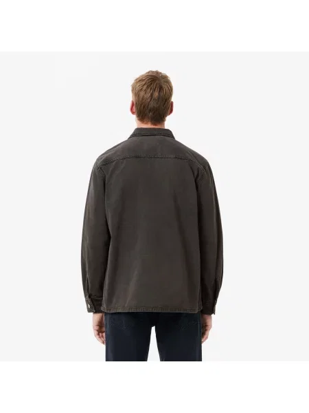 Lacoste Oversize'Owa Koszula Dżinsowa szara