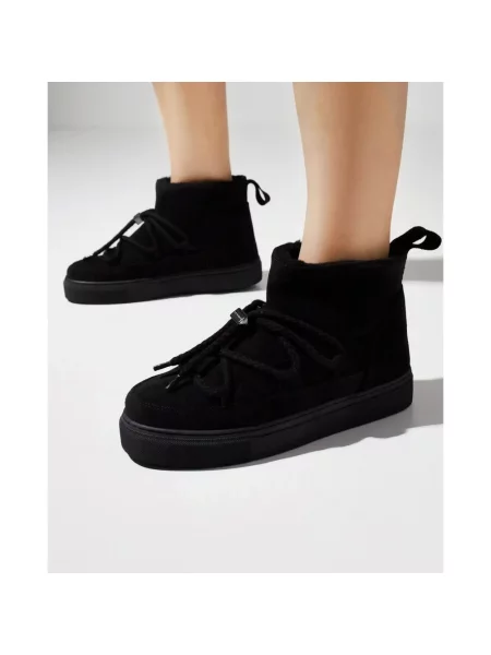Inuikii śniegowce zamszowe Classic Low czarny