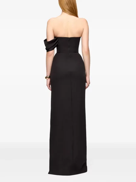 Rochie maxi V:pm Atelier drapată cu un umăr gol de costum negru