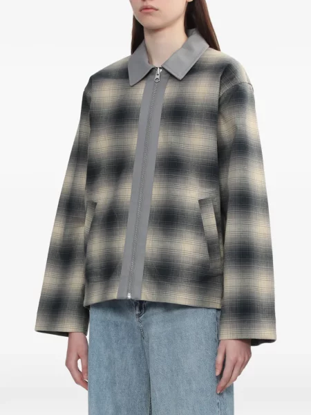 Geacă Rag & Bone în carouri negru