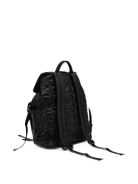 Matlasat rucsac Ganni negru