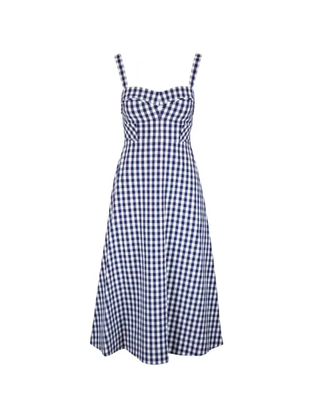 Rochie midi Veronica Beard cu imagine albastru