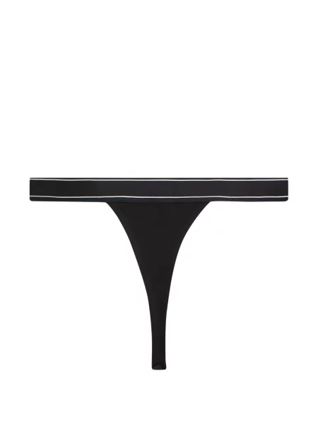 Stringi Karl Lagerfeld w paski czarne