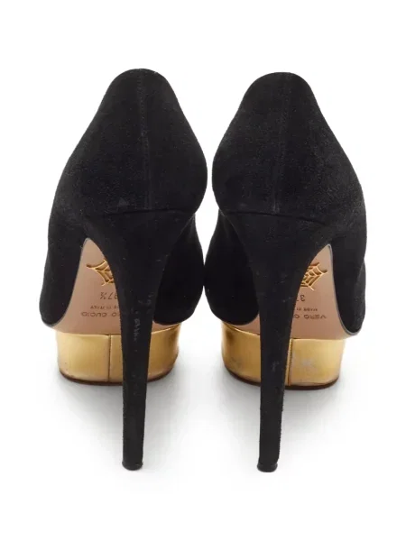 Platform talpú körömcipő Charlotte Olympia fekete