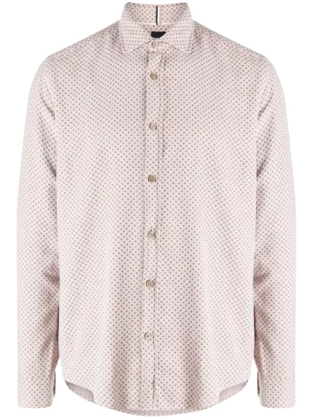 Cămașă Boss cu buline maro