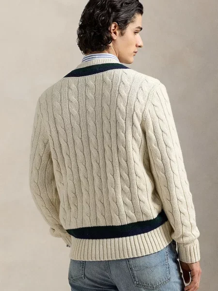 Светр з домішкою кашеміру Polo Ralph Lauren бежевий