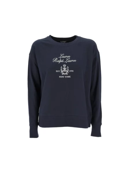 Długa bluza Ralph Lauren z długim rękawem niebieska