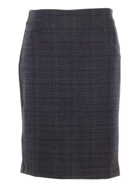 Спідниця міді LadyLike бавовна/поліестер сірий