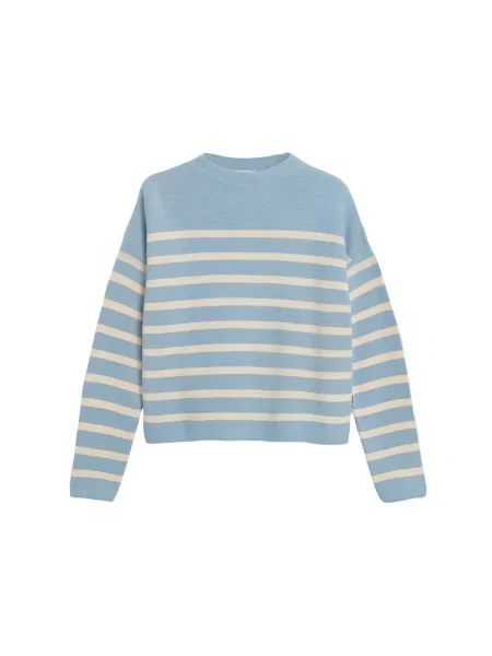 ARMEDANGELS Svetr světlemodrá bílá