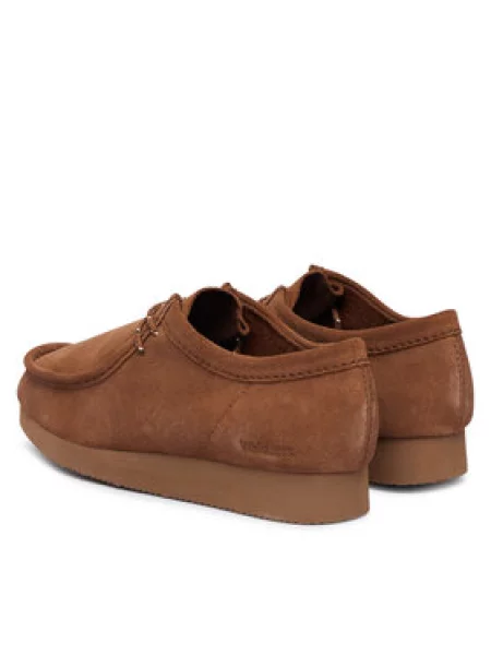 Polobotky Clarks Wallabee Lite hnědá
