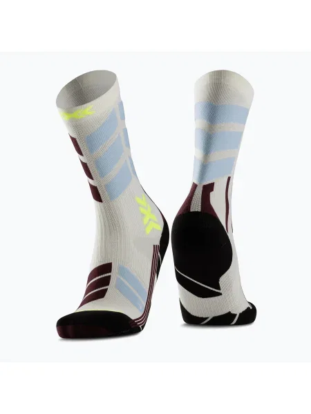 Șosete de schi pentru femei X-Socks X-Country Perform Crew nisip deschis/apă rece