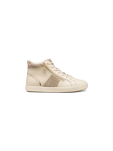 Sneakersy Geox skórzane beżowe
