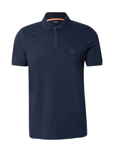 BOSS Tricou polo Passerzip Bleumarin albastru