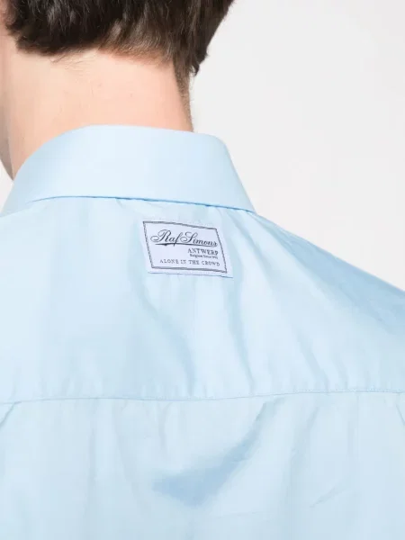 Πουά πουκάμισο Raf Simons με σχέδιο μπλε