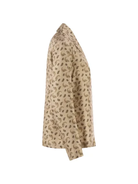 Cămașă Max Mara de mătase cu imagine cu model paisley