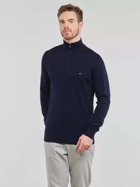 Kašmírový svetr Tommy Hilfiger modrý