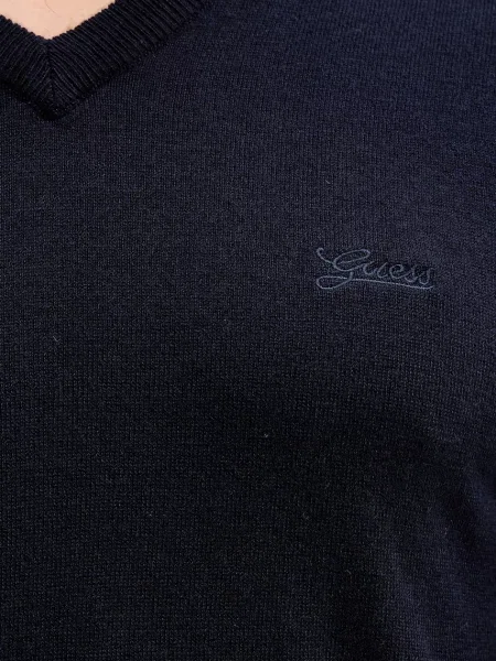 Шелковый легкий свитер Guess синий