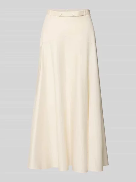 Spódnica midi o kroju regular fit z mieszanki bawełny model VUSOLA' Boss biała