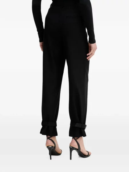Pantaloni Sisley cu cataramă negru