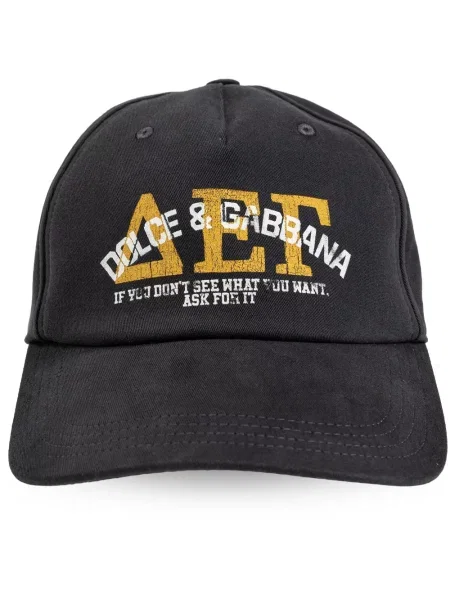 Șapcă Dolce & Gabbana cu imagine negru