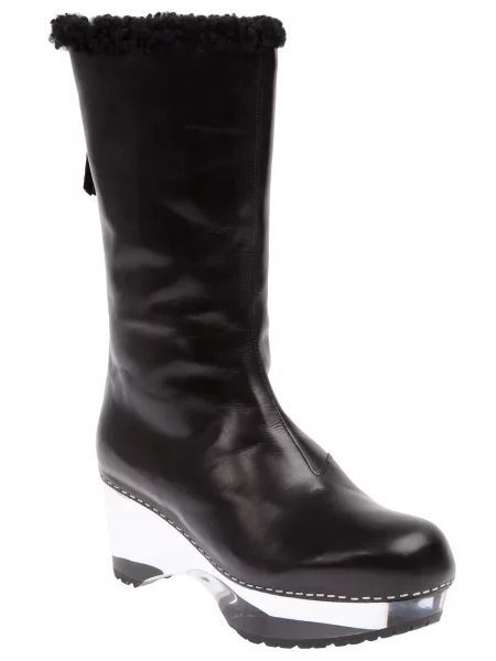 Botine Premiata cu platformă negru
