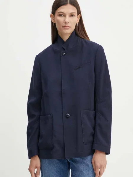 Сако G-Star Raw с едно копче с изчистен дизайн тъмносиньо