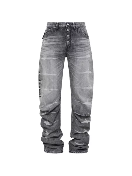 Lung blugi Thug Club negru