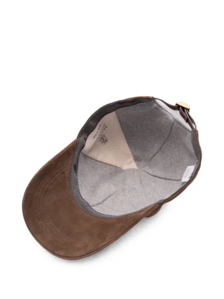 Șapcă Brunello Cucinelli cu broderie maro