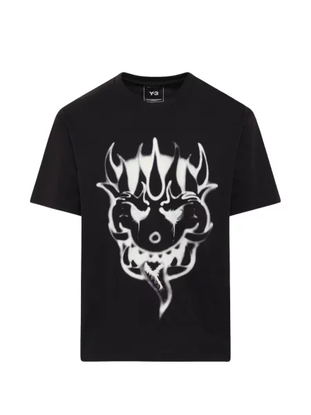 Tricou Y-3 cu imagine negru