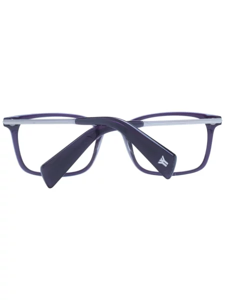 Okulary przeciwsłoneczne Yohji Yamamoto z logo fioletowe