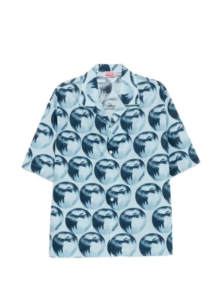 Scurt cămașă Kenzo cu imagine albastru