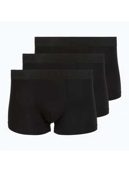 Boxeri pentru bărbați Tommy Hilfiger Modal Blend black/black/black negru