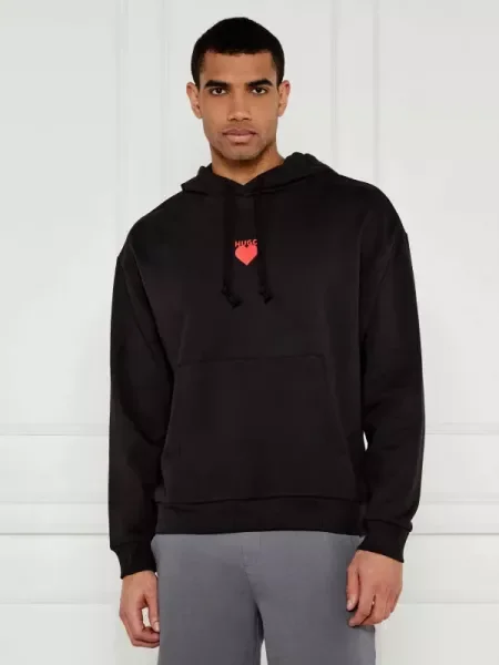 HUGO Pulóver Dewgili | Relaxed fit fekete