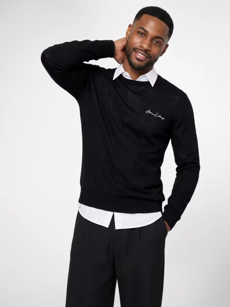 Pulover Armani Exchange negru