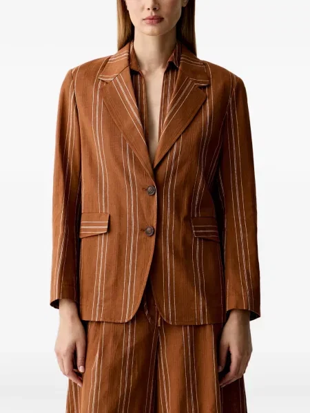 Sacou Benetton cu rever maro