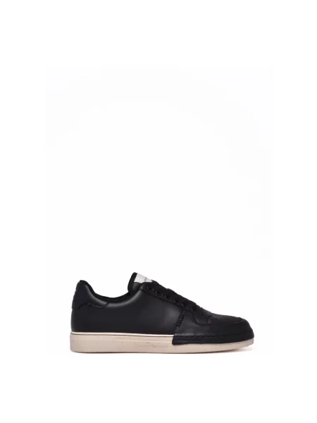 Sneakersy Emporio Armani skórzane czarne