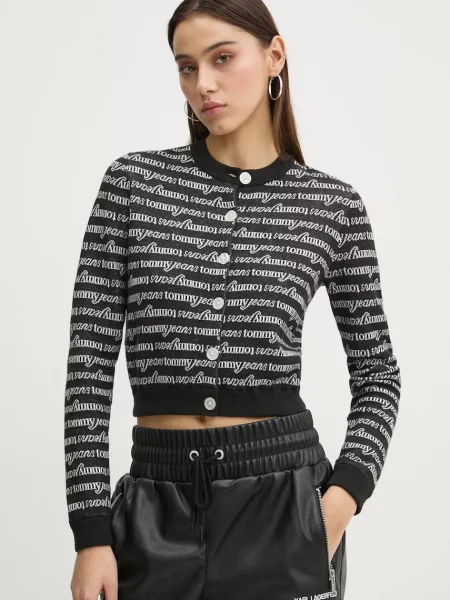 Tommy Jeans Кардиган черен