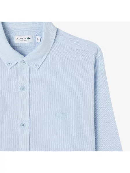 Lacoste Koszula Slim Fit Jasnoniebieska niebieski