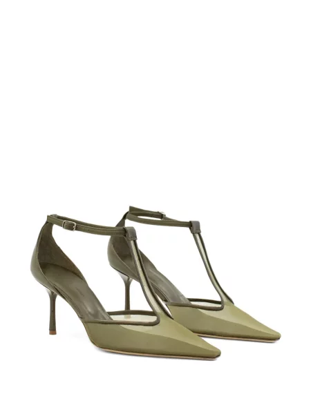Pantofi cu toc Christopher Esber verde