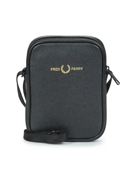 Geantă Fred Perry din piele negru