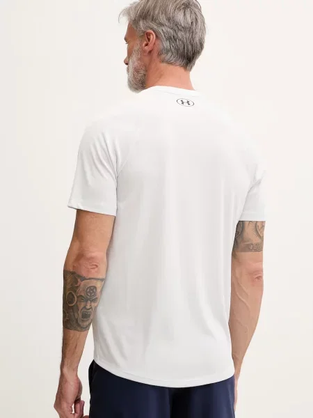 T-shirt z nadrukiem z logo model Tech' Under Armour szara