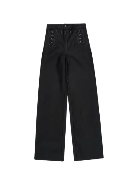 Панталон Maison Margiela с връзки с дантела черно