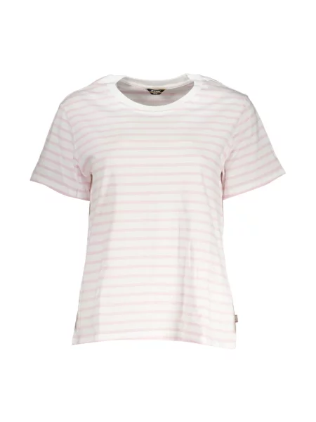 Krótka koszulka K-way z krótkim rękawem biała